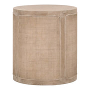 Essentials For Living Cane End Table ~ Smoke Gray Oak, Smoke Gray Cane