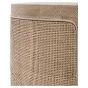 Essentials For Living Cane End Table ~ Smoke Gray Oak, Smoke Gray Cane