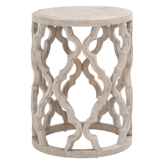 Essentials For Living Clover End Table ~ Smoke Gray Elm