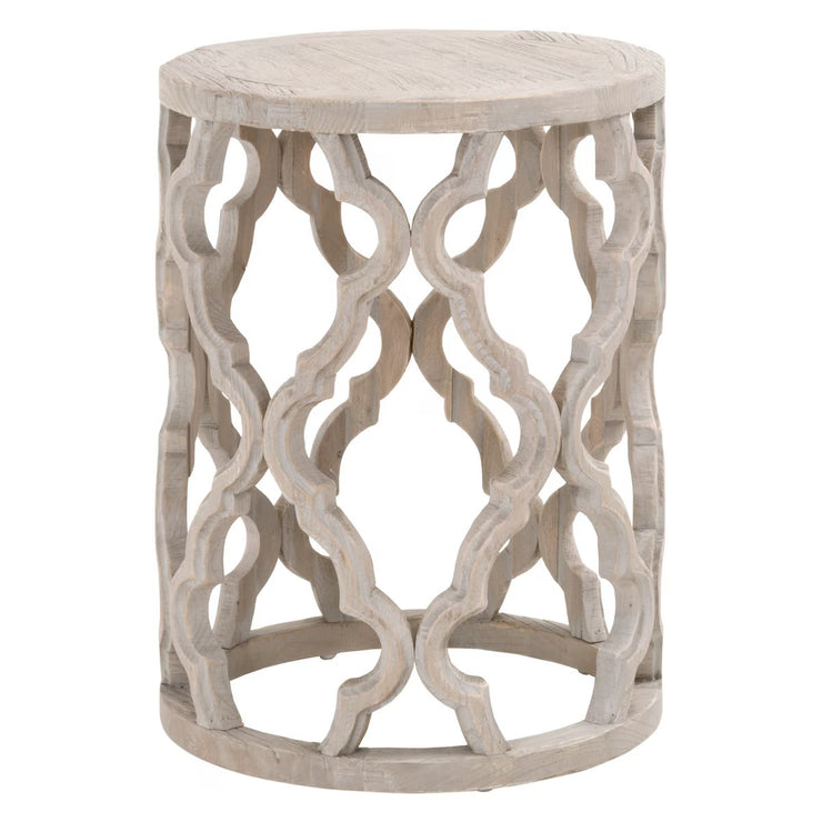 Essentials For Living Clover End Table ~ Smoke Gray Elm