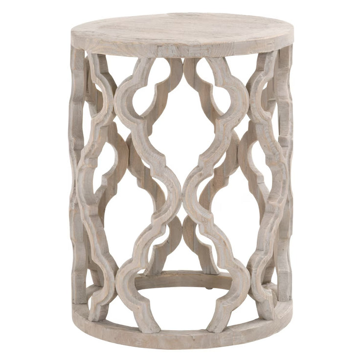 Essentials For Living Clover End Table ~ Smoke Gray Elm