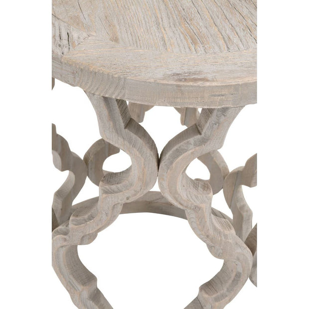Essentials For Living Clover End Table ~ Smoke Gray Elm