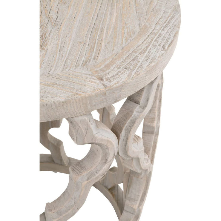 Essentials For Living Clover End Table ~ Smoke Gray Elm