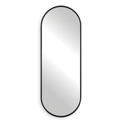 Uttermost Varina Tall Sleek Satin Black Mirror