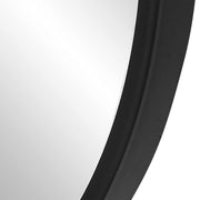 Uttermost Varina Tall Sleek Satin Black Mirror