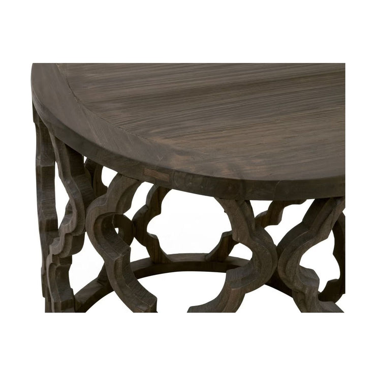 Essentials For Living Clover Large End Table ~ Drift Brown Pine