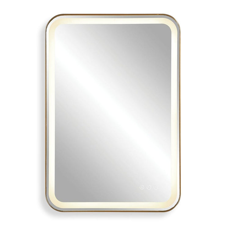 Uttermost Crofton Brass Lighted Vanity Mirror
