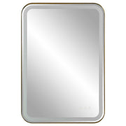 Uttermost Crofton Brass Lighted Vanity Mirror