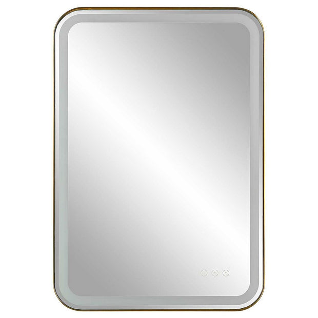 Uttermost Crofton Brass Lighted Vanity Mirror