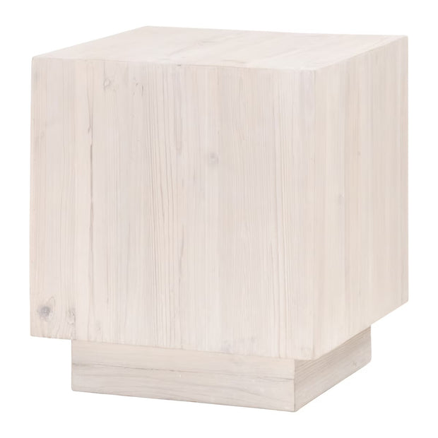 Essentials For Living Montauk End Table ~ White Wash Pine