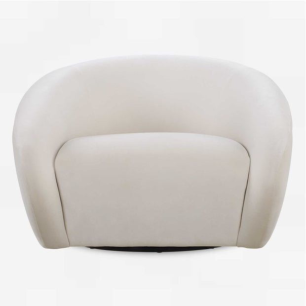 Uttermost DeSoto Cream Velvet Swivel Chair