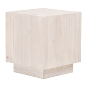 Essentials For Living Montauk End Table ~ White Wash Pine
