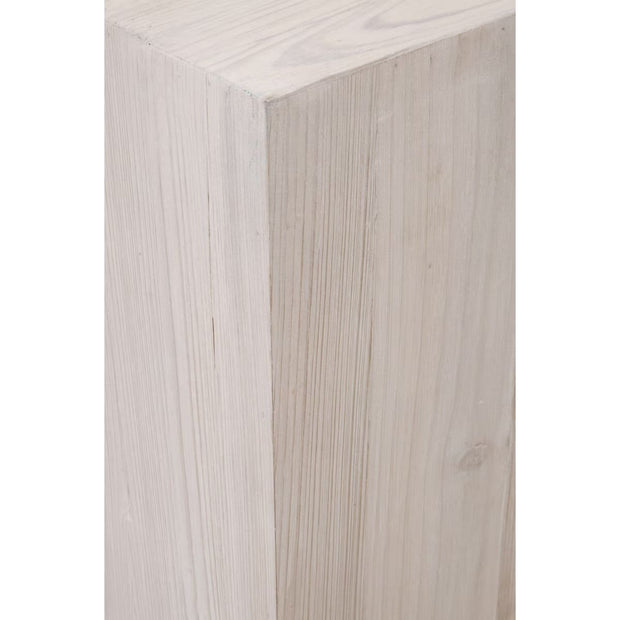 Essentials For Living Montauk End Table ~ White Wash Pine