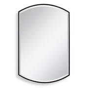Uttermost Shield Sleek Satin Black Mirror