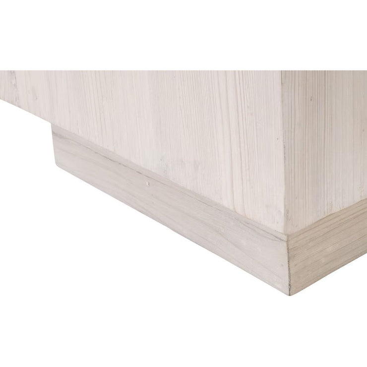 Essentials For Living Montauk End Table ~ White Wash Pine