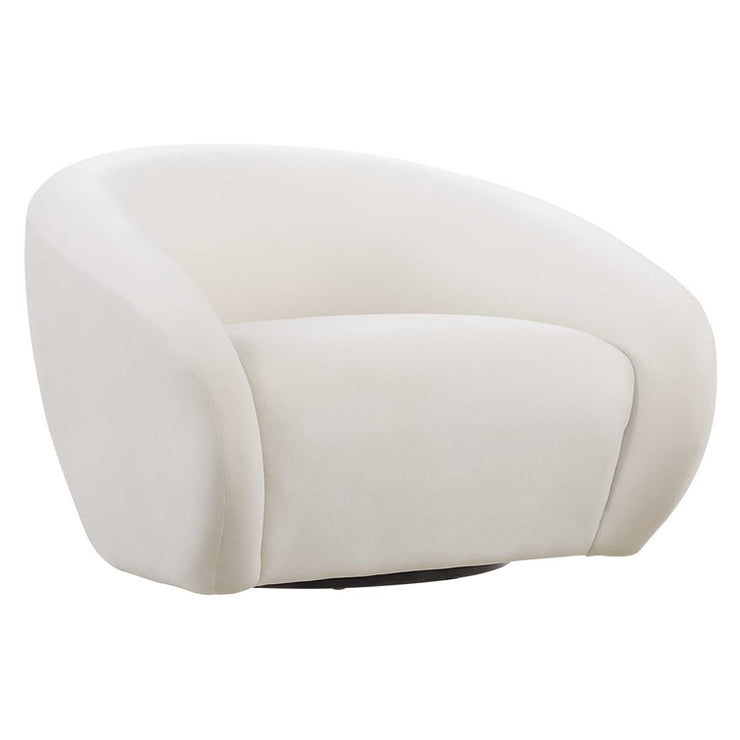 Uttermost DeSoto Cream Velvet Swivel Chair