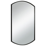 Uttermost Shield Sleek Satin Black Mirror