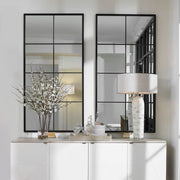 Uttermost Rousseau Iron Window Pane Mirror