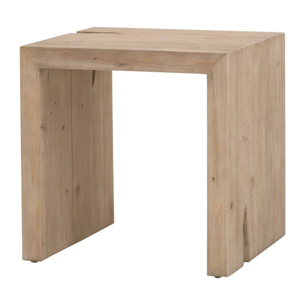 Essentials For Living Reed End Table ~ Smoke Gray Pine