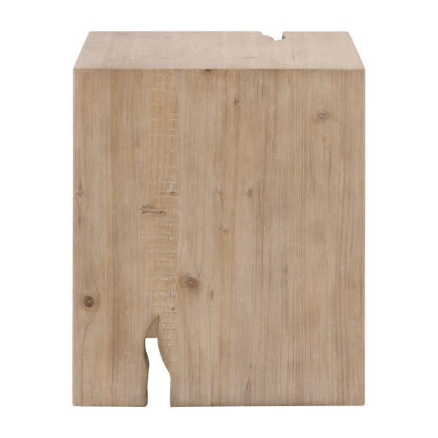 Essentials For Living Reed End Table ~ Smoke Gray Pine