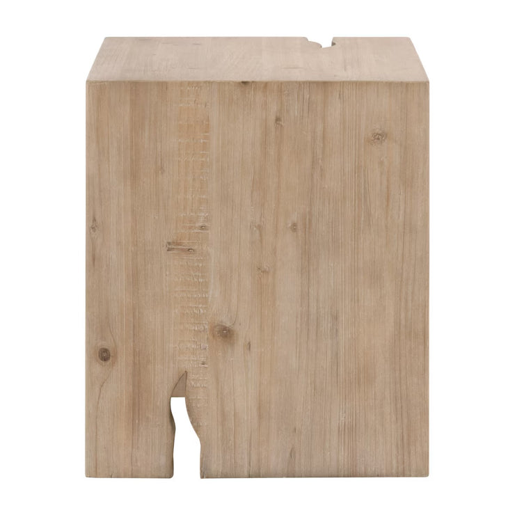 Essentials For Living Reed End Table ~ Smoke Gray Pine