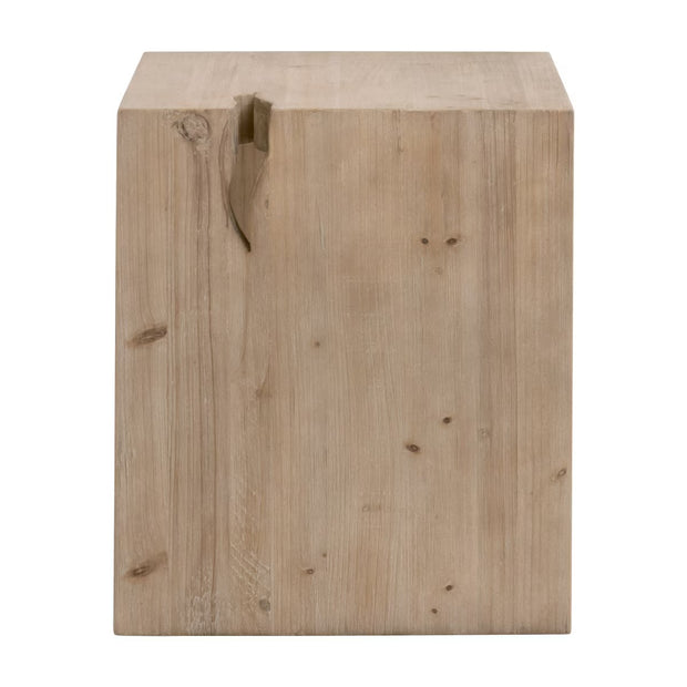 Essentials For Living Reed End Table ~ Smoke Gray Pine