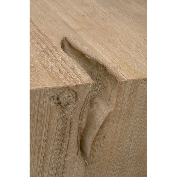 Essentials For Living Reed End Table ~ Smoke Gray Pine