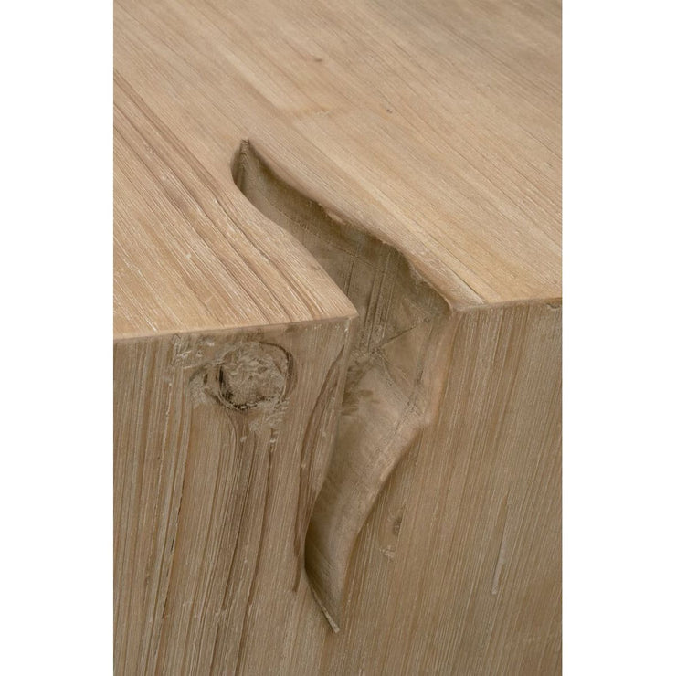Essentials For Living Reed End Table ~ Smoke Gray Pine