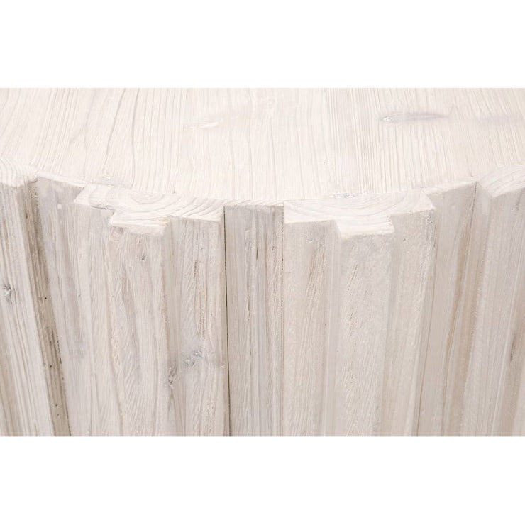 Essentials For Living Roma End Table ~ White Wash Pine