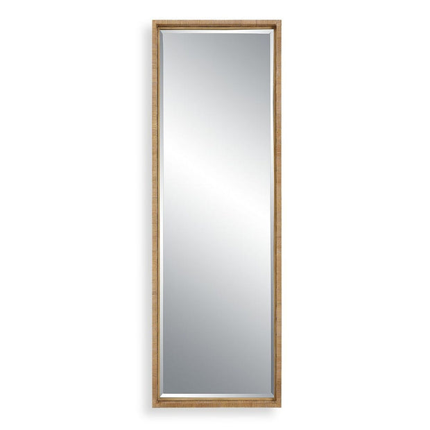 Uttermost Paradise Rattan Wrapped Antique Gold Iron Tall Mirror