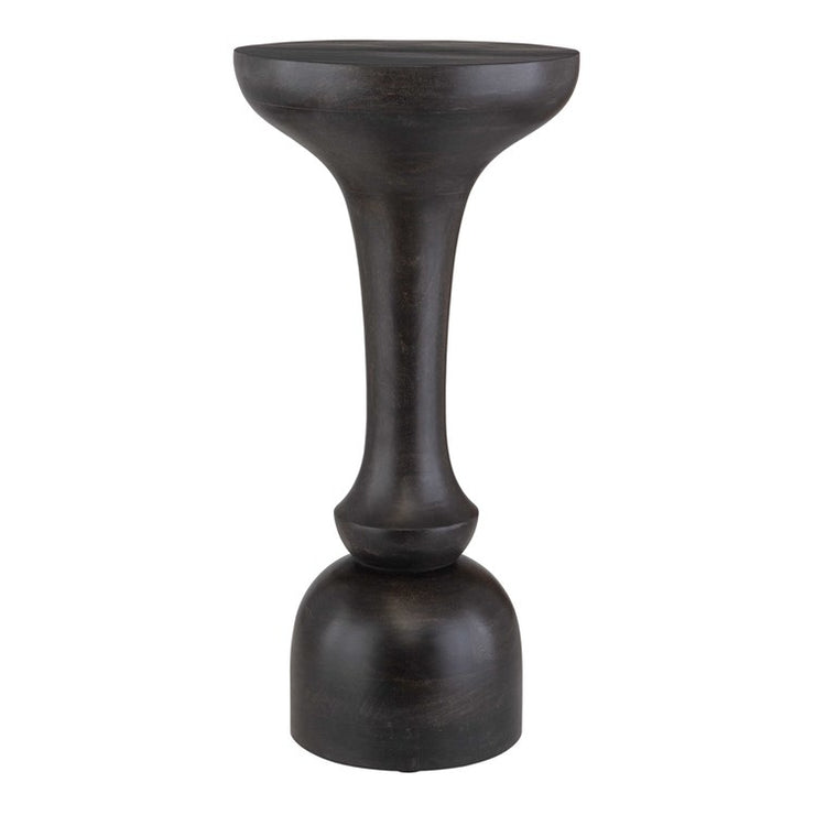 Uttermost Gambit Black Mango Wood Round Accent Table