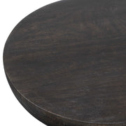 Uttermost Gambit Black Mango Wood Round Accent Table