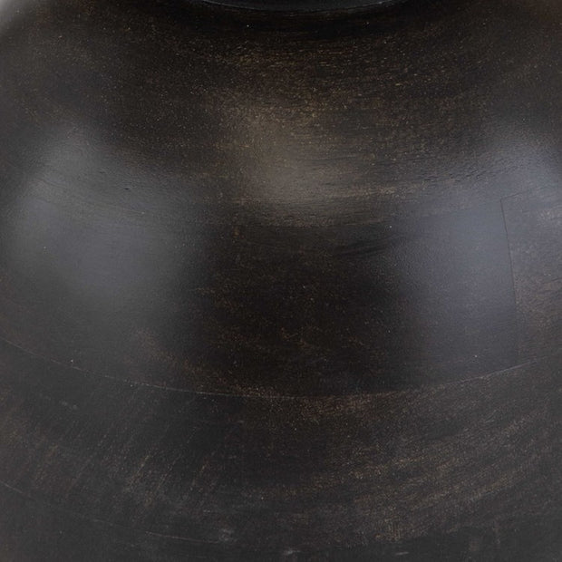 Uttermost Gambit Black Mango Wood Round Accent Table