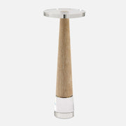 Uttermost Niari Crystal and Natural Travertine Drink Table