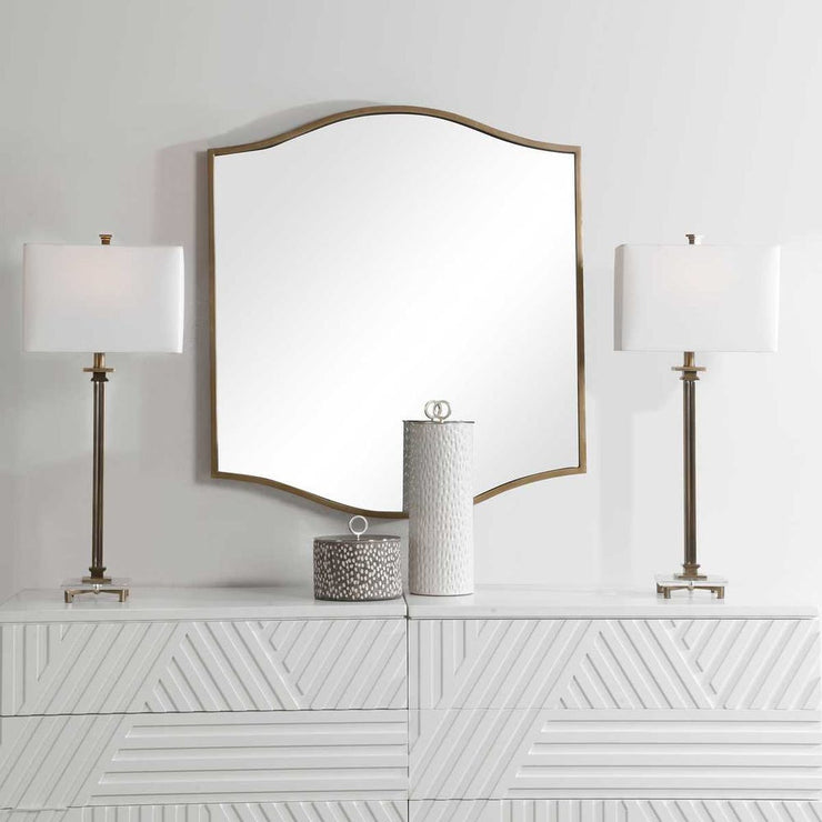 Uttermost Cerise Tradition Antique Gold Mirror