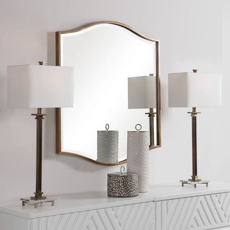 Uttermost Cerise Tradition Antique Gold Mirror