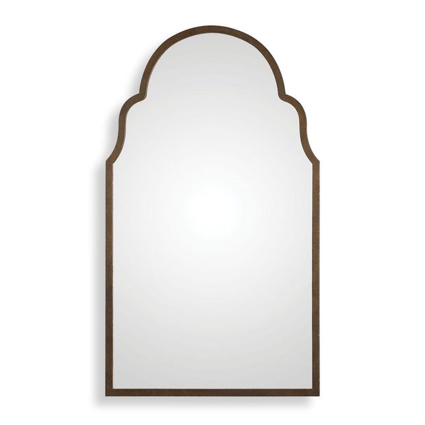 Uttermost Brayden Dark Brown With Gold Highlights Arched  Mirror