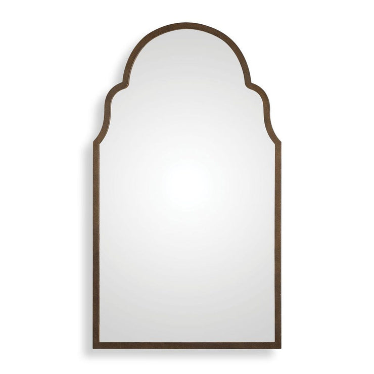 Uttermost Brayden Dark Brown With Gold Highlights Arched  Mirror
