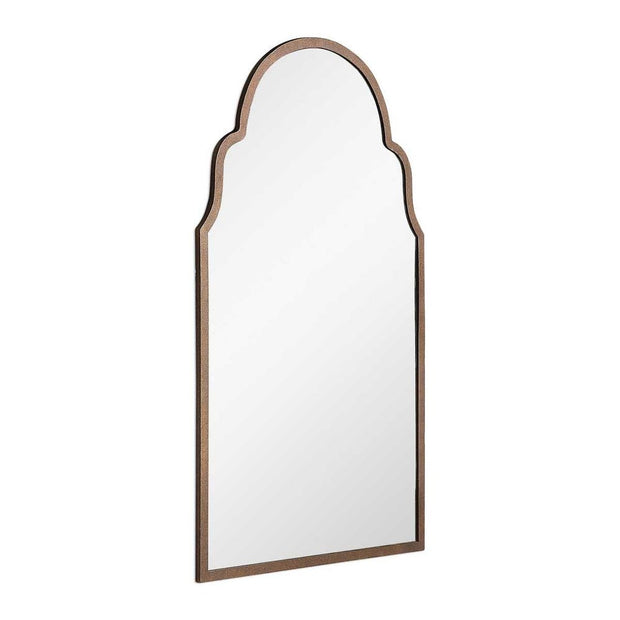 Uttermost Brayden Dark Brown With Gold Highlights Arched  Mirror