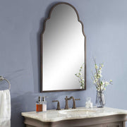 Uttermost Brayden Dark Brown With Gold Highlights Arched  Mirror