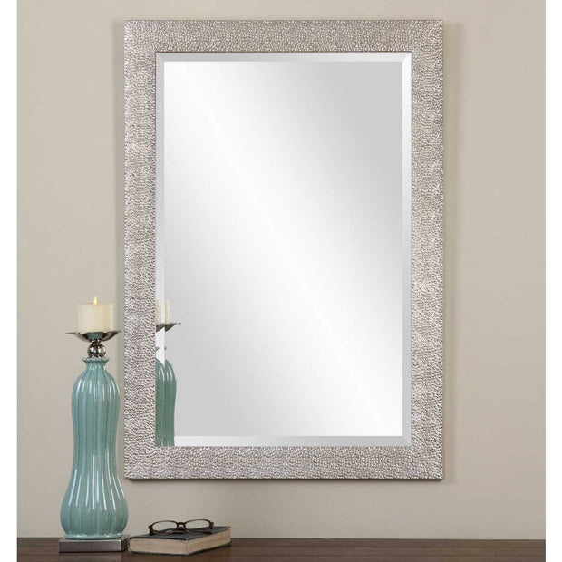 Uttermost Porcius Textured Antiqued Silver Mirror