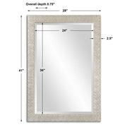Uttermost Porcius Textured Antiqued Silver Mirror