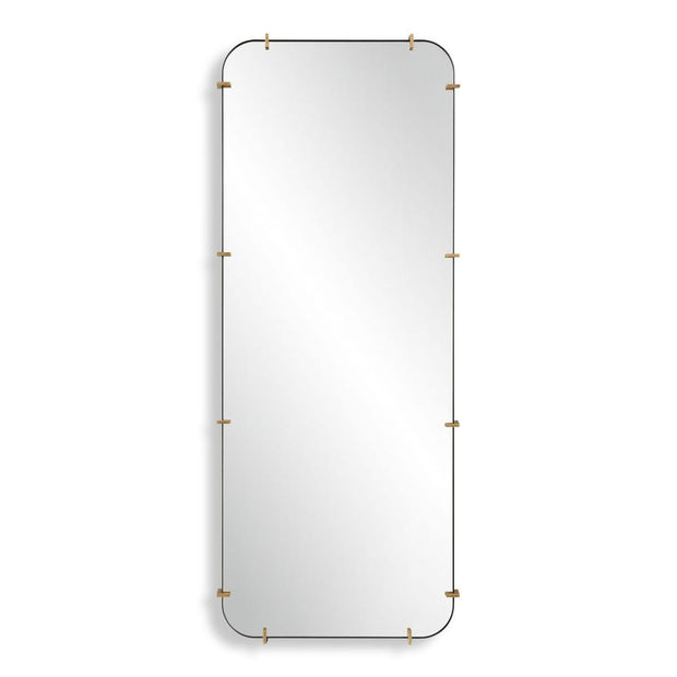 Uttermost Pali Black Iron With Antique Gold Tall Mirror