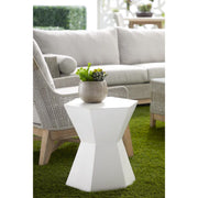 Essentials For Living Bento Accent Table~ Ivory Concrete