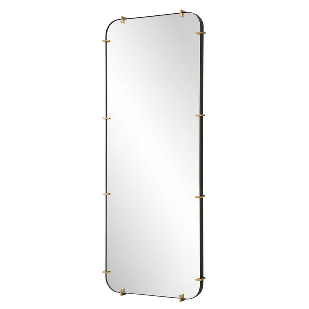 Uttermost Pali Black Iron With Antique Gold Tall Mirror