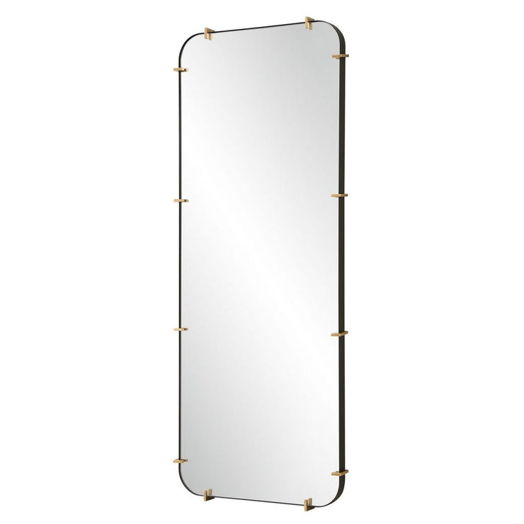 Uttermost Pali Black Iron With Antique Gold Tall Mirror