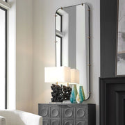 Uttermost Pali Black Iron With Antique Gold Tall Mirror