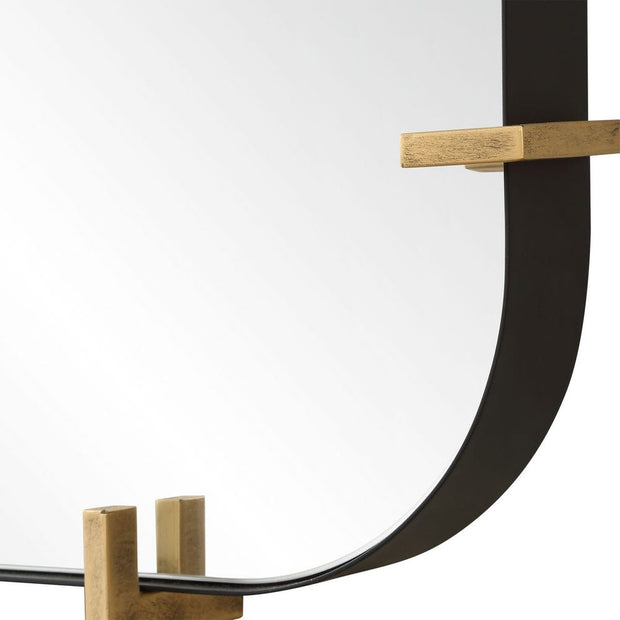 Uttermost Pali Black Iron With Antique Gold Tall Mirror