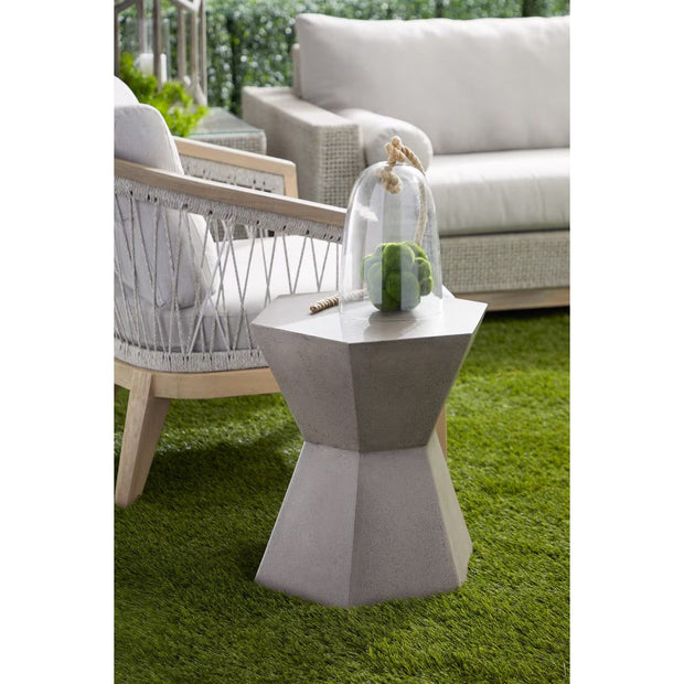 Essentials For Living Bento Accent Table~ Slate Gray Concrete