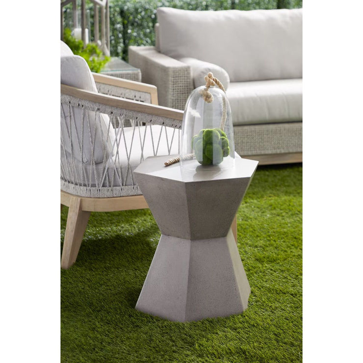 Essentials For Living Bento Accent Table~ Slate Gray Concrete